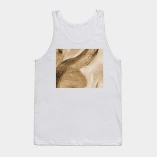 Abstract Oil Painting Eggshell Pastel Brown 1c2 Tank Top